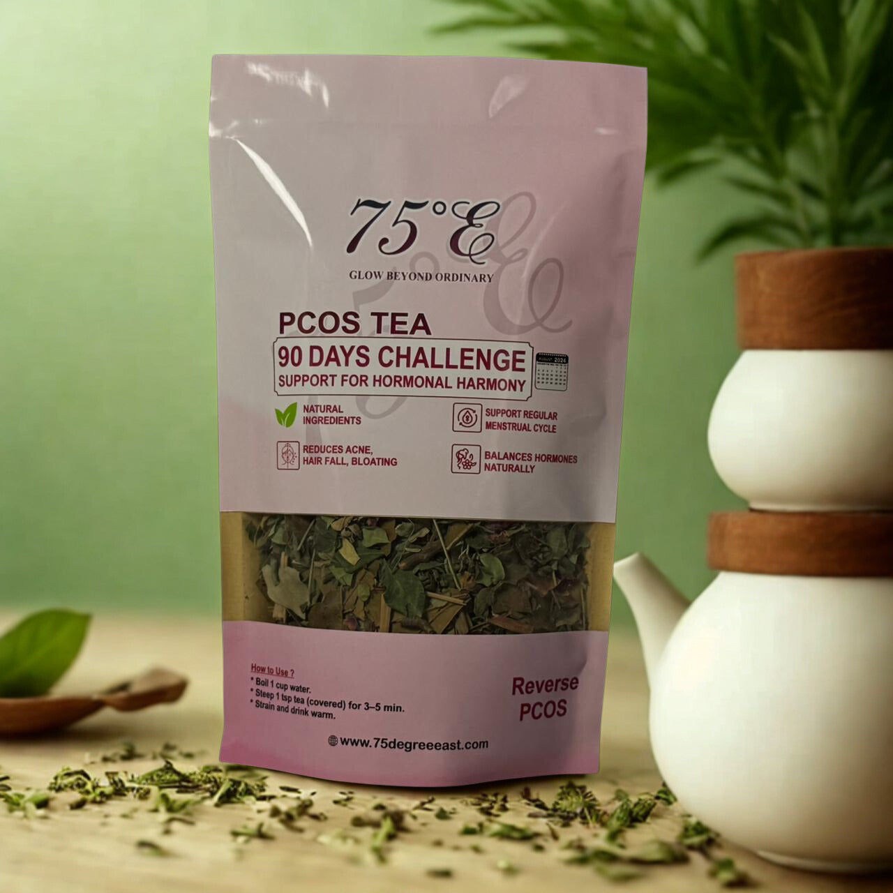 75° East PCOS Support Tea